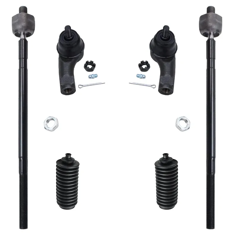 6pc Front Inner Outer Tie Rods Boots Suspension Kit Buy Online