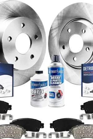 10pc Front & Rear Disc Rotors and Ceramic Brake Pads Kit Brand New