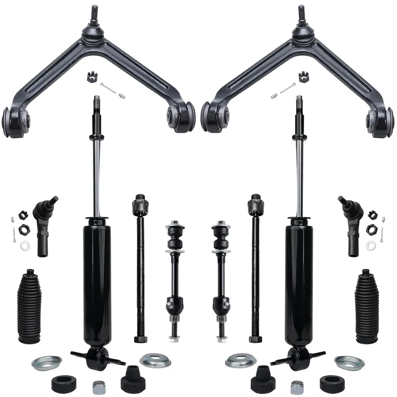 Free Delivery 12pc Front Shocks Upper Control Arms Tie Rods Sway Bar Links Suspension Kit