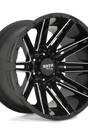 Last Chance Moto Metal MO998 KRAKEN 8X165.1 20X9 +0 GLOSS BLACK MILLED