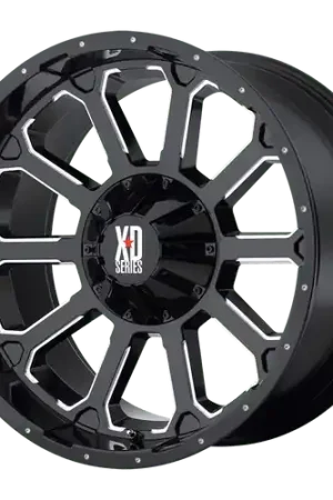 XD XD806 BOMB 5X110/5X115 18X9 +30 GLOSS BLACK WITH MILLED ACCENTS Special Offer