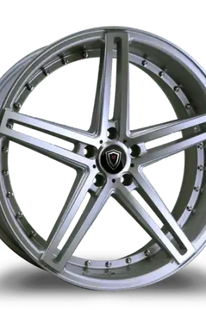 Hassle-Free Returns MARQUEE WHEELS M5334 5x120 22x9+15 SILVER / MACHINED