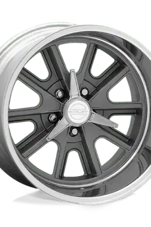 Free Shipping American Racing Vintage VN427 SHELBY COBRA 5X114.3 18X8 0 TWO-PIECE MAG GRAY CENTER POLISHED BARREL