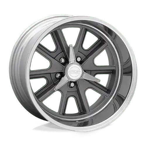 Free Shipping American Racing Vintage VN427 SHELBY COBRA 5X114.3 18X8 0 TWO-PIECE MAG GRAY CENTER POLISHED BARREL