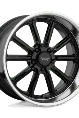 Factory Price American Racing Vintage VN507 RODDER 5X120.65 20X8 0 GLOSS BLACK W/ DIAMOND CUT LIP