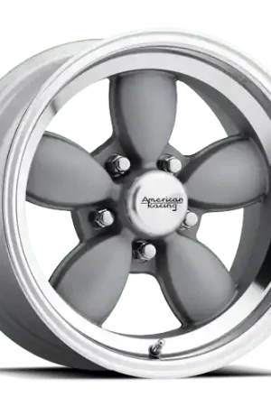 Worldwide Shipping American Racing Vintage VN504 5X120.65 17X9 0 MAG GRAY CENTER W/ MIRROR LIP