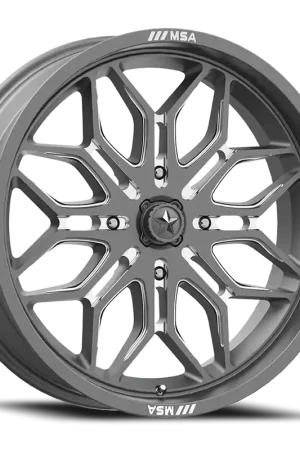 Worldwide Shipping Msa Offroad M47 Sniper Atv Utv Wheel 24x7 4x156 Gunmetal Milled 10mm - MINIMUM PURCHASE OF 4 - FREE T-SHIRT INCLUDED!
