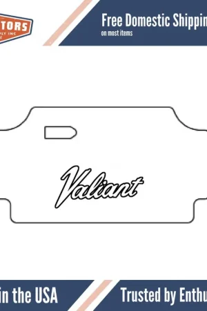 Trunk Floor Mat Cover for 1967-1969 Plymouth Valiant Ultra High Def Rubber Free Returns