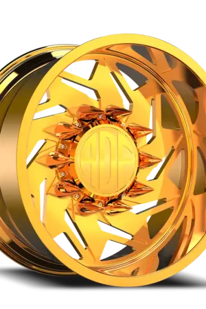 Adf Flex Right - Wheel 22x14 8x165.1 24K Gold -76mm - MINIMUM PURCHASE OF 4 - FREE T-SHIRT INCLUDED! Modern