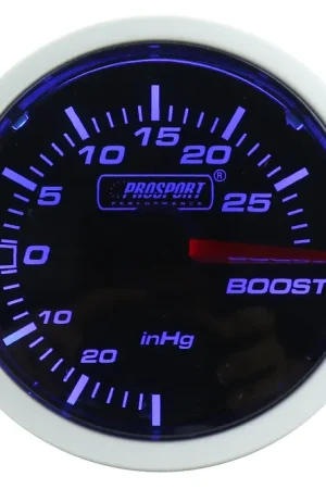 Free Shipping ProSport Electrical Boost Gauge W/ Sender Blue/White 52mm - 2015-2021 Subaru WRX / STI