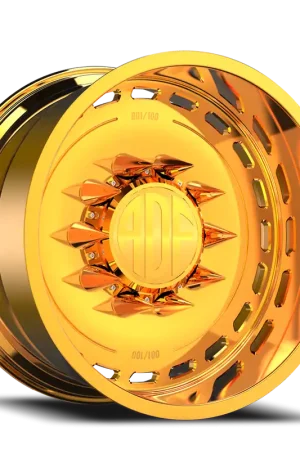 Adf Ltd Wheel 28x16 8x165.1 24K Gold -101mm - MINIMUM PURCHASE OF 4 - FREE T-SHIRT INCLUDED! Worldwide Shipping
