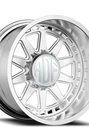 Adf Taladega Wheel 22x12 8x165.1 Brushed -40mm - MINIMUM PURCHASE OF 4 - FREE T-SHIRT INCLUDED! New Release
