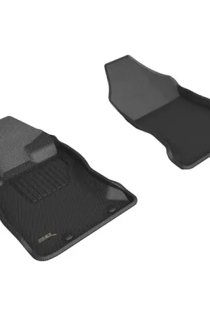 Popular 3D MAXpider 22-23 Subaru WRX Kagu Black Floor Mats - Row 1