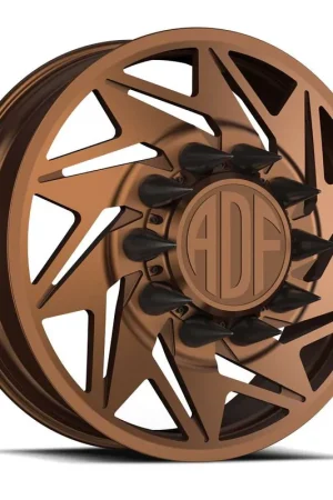 Direct From Factory Adf Flex Right Dually Wheel 24x8.25 8x165.1 Bronze 144mm - MINIMUM PURCHASE OF 4 - FREE T-SHIRT INCLUDED!