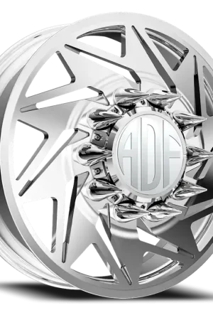 Adf Flex Left Dually Wheel 20x8.25 8x210 Polished 144mm - MINIMUM PURCHASE OF 4 - FREE T-SHIRT INCLUDED! Limited Edition