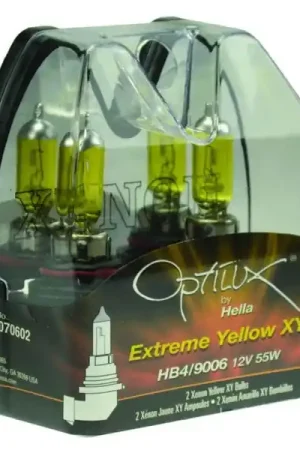 Brand New Hella Optilux HB4 9006 12V/55W XY Xenon Yellow Bulb
