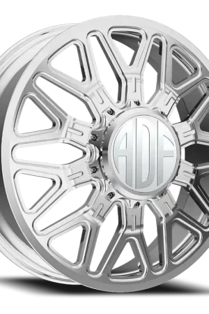 Adf Sportsman Dually Wheel 22x8.25 8x165.1 Polished 144mm - MINIMUM PURCHASE OF 4 - FREE T-SHIRT INCLUDED! Direct From Manufacturer