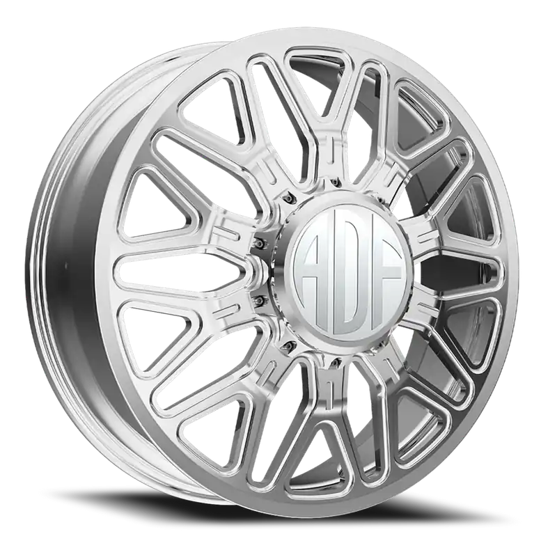 Adf Sportsman Dually Wheel 22x8.25 8x165.1 Polished 144mm - MINIMUM PURCHASE OF 4 - FREE T-SHIRT INCLUDED! Direct From Manufacturer