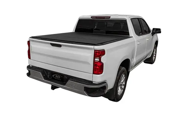 Place Order Access LOMAX Tri-Fold Cover Black Urethane Finish - 17+ Nissan Titan 5ft 6in Bed