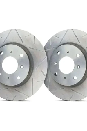 Certified SP Performance Front Vented 8 Lug Peak Silver ZRC Brake Rotors PLA V54-124-P