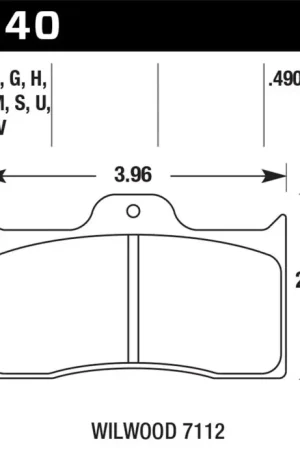 Affordable Hawk Wilwood 7112 Caliper DTC-70 Brake Pads