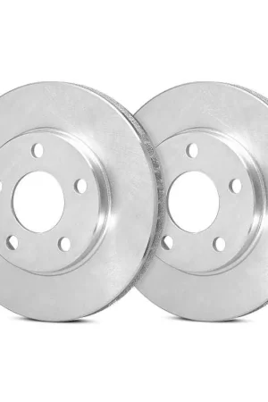 Bargain SP Performance Front Vented 8 Lug Plain Coated Silver ZRC Brake Rotors PLA P54-135-P