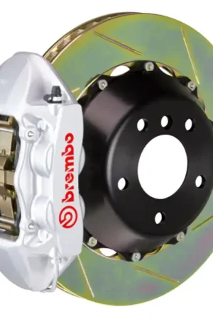 Brembo 07-18 Wrangler/Unlimited Rear GT BBK 4 Piston Cast 380x28 2pc Rotor Slotted Type1-Silver Instant Buy