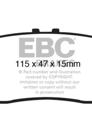 Must Have EBC 13+ Lexus GS350 3.5 RWD Greenstuff Rear Brake Pads