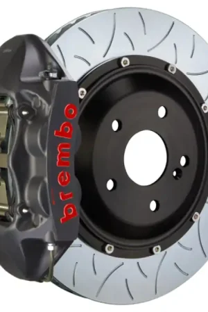 Brembo 11-18 Cayenne/S/GTS Rear GTS BBK 4 Piston Cast 380x28 2pc Rotor Slotted Type3-Black HA Brand New