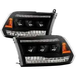 Certified Spyder High-Power LED Module (High Beam And Low Beam) Equipped Headlights - Black FCLH 5088673