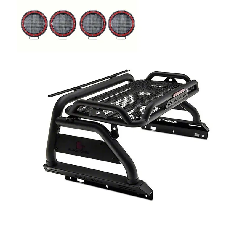 Seasonal Sale Black Horse Off Road Atlas Roll Bar Kit GDRD ATRB7BK-PLFR