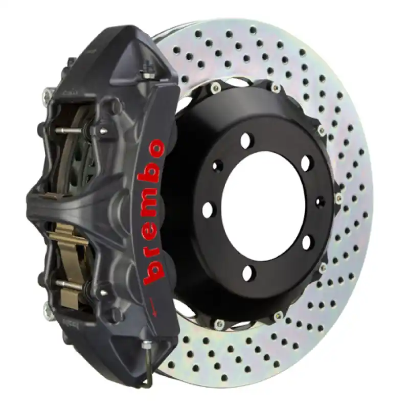 Brembo 23+ GR Corolla Front GTS BBK 4 Piston Cast 355x32 2pc Rotor Drilled-Black HA Original