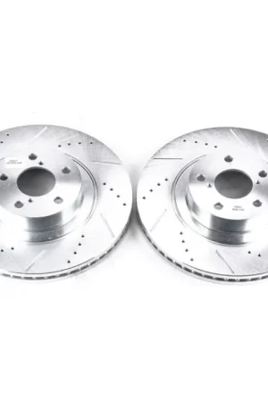 Place Order Power Stop 05-06 Saab 9-2X Front Evolution Drilled & Slotted Rotors - Pair
