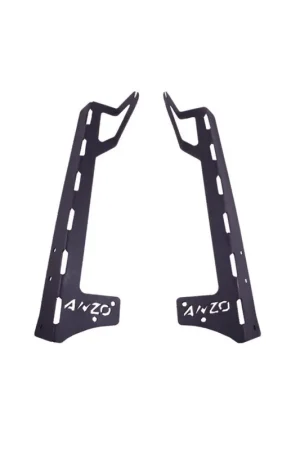 ANZO 2007-2015 Jeep Wrangler LED Bar Windshield Mounting Brackets Best Seller