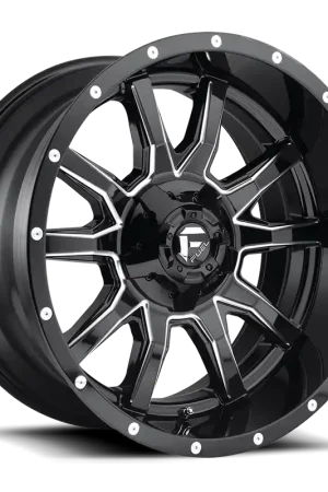New Release Aluminum Wheels 18X9 Vandal D627 5 On 114.3/5 On 127 Gloss Black/Milled 78.1 Bore -12 Offset Fuel Off Road Wheels