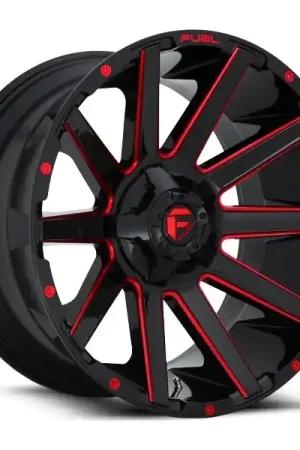 Fuel Offroad Wheels Contra D643 Gloss Black Red Tinted Clear 18x9 -12mm Offset 6x135,6x139.7 (6x5.5) Special Offer