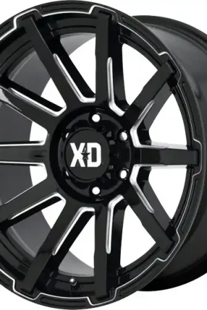 XD Series Wheels Outbreak XD847 Gloss Black Milled 18x9 0mm Offset 5x150 New Release