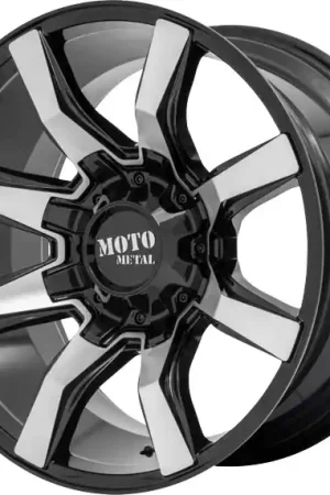 Moto Metal Wheels Spider MO804 Gloss Black Machined 22x10 -18mm Offset 8x165.1 (8x6.5) Hot Deal