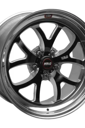 Premium Weld S76 18x6 / 5x4.75 BP / 4.2in. BS Black Wheel (Medium Pad) - Non-Beadlock