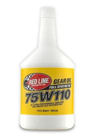 Weekend Sale Red Line 75W110 GL-5 Gear Oil - Quart