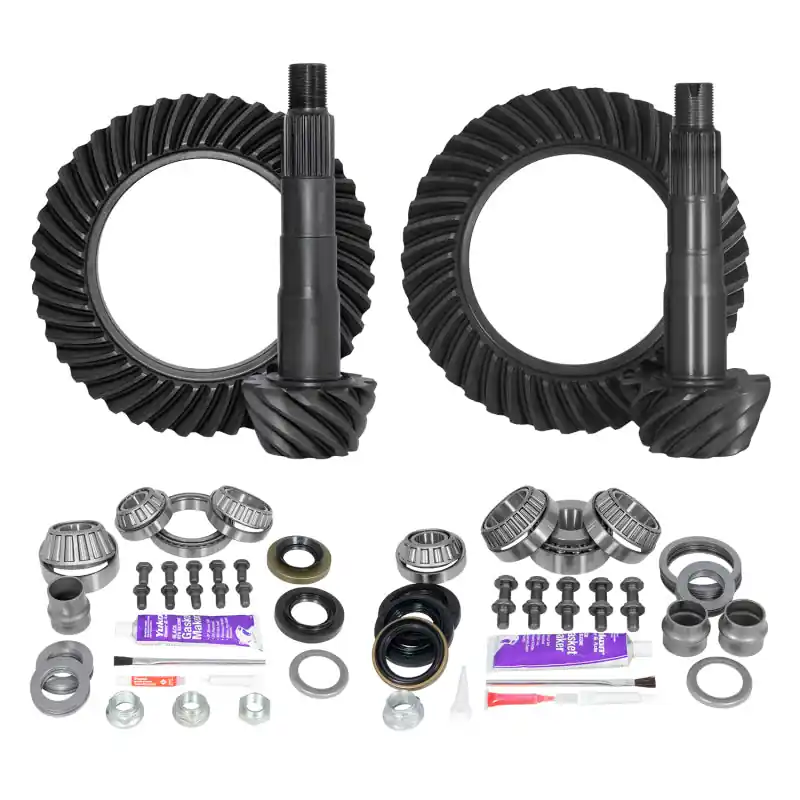 Yukon Ring & Pinion Gear Kit Front & Rear for Toyota 8/8IFS Diff (w/Factory Locker) 4.88 Ratio No Minimum Order