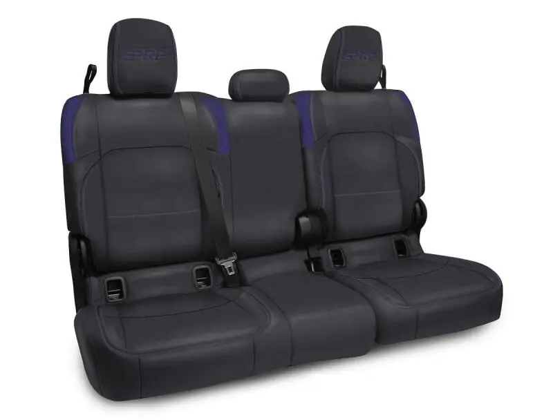 Handmade PRP Jeep Wrangler JT Rear Bench Covers - with no Armrest - Black/Purple