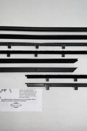 Window Sweeps Weatherstrip for 1959-60 Chevy Impala Convertible Black Front Rear Top Rated