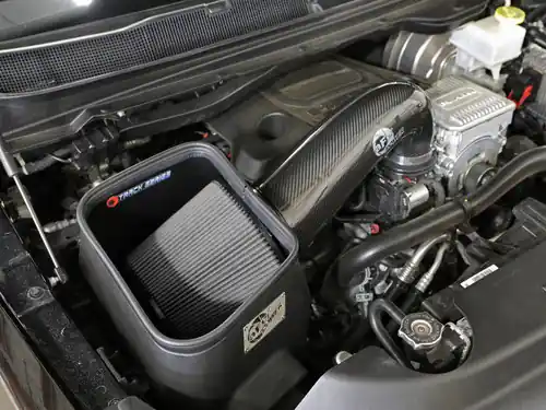 aFe Track Series Carbon Fiber Cold Air Intake w/Pro DRY S Filter - 2019-2024 RAM 1500 5.7L HEMI - 57-10011D Exclusive Offer