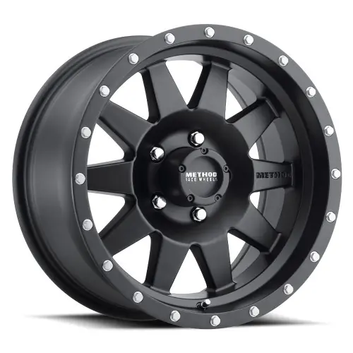 Method Race Wheels MR301 | The Standard | Matte Black | 17x8.5 | 0 Offset | 4.75 Backspace | 5x5 / 5x127 | Wrangler JK JL | Gladiator JT | MR30178550500 Grab Now