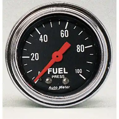 AutoMeter Gauge Fuel Pressure 2-1/16in. 100PSI Mechanical Traditional Chrome - 2412 Buy Today