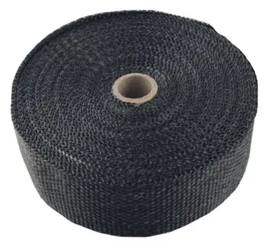 Torque Solution Fiberglass Exhaust Wrap Universal 1inx50ft - Black - TS-EW-1X50BK Buy Online