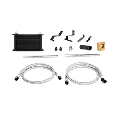 Mishimoto 2016+ Chevrolet Camaro 2.0t Thermostatic Oil Cooler Kit Black - MMOC-CAM4-16TBK Buy Online