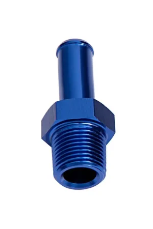Aeroflow Straight 3/8" NPT Male to 3/8" Barb Adapter - Black Professional Grade