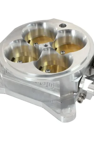 Flash Sale Aeroflow Billet Aluminium 4 Barrel Throttle Body 1375CFM to suit 4150/4500 - Blk